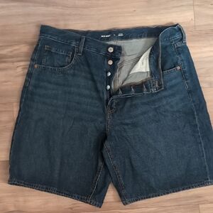 Old Navy Women's Baggy Dark Blue Jean Shorts